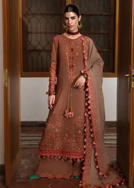 Hussain Rehar Unstitched 3 Piece Karandi A/W Collection'2024-Shay