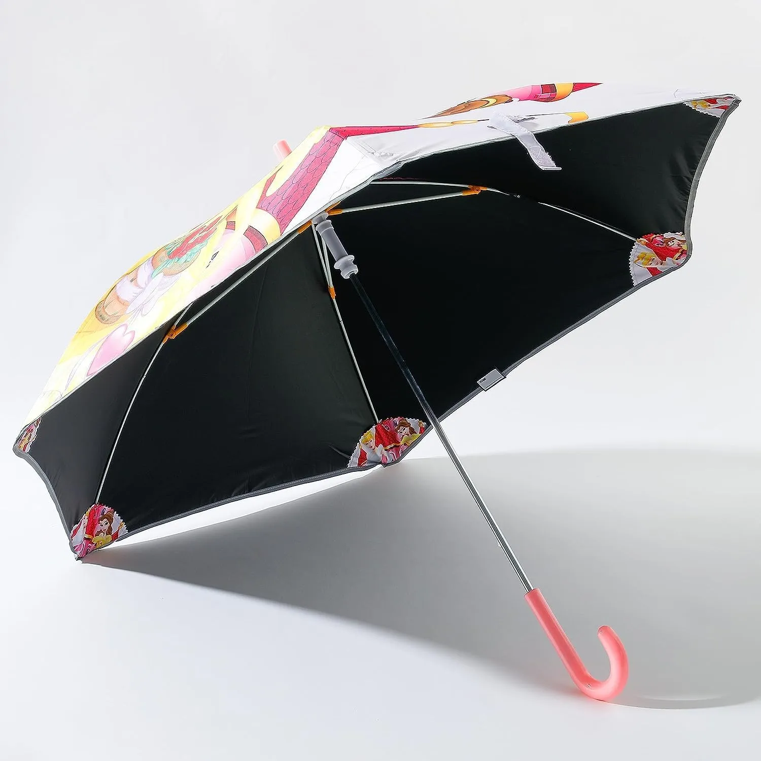 Kuber Industries Disney Princess Print Umbrella For Kids|Automatic Umbrella For Rain-Pack of 5 (Multi)