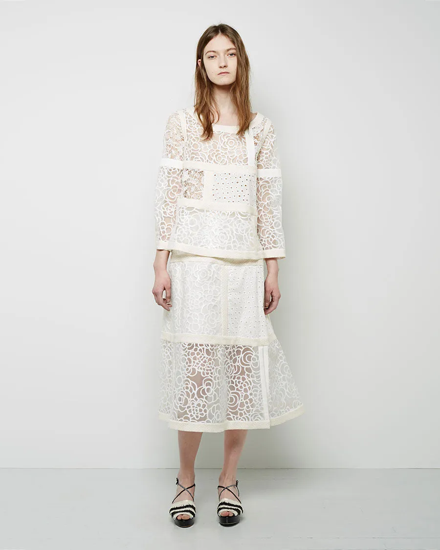 Lace Patchwork Skirt