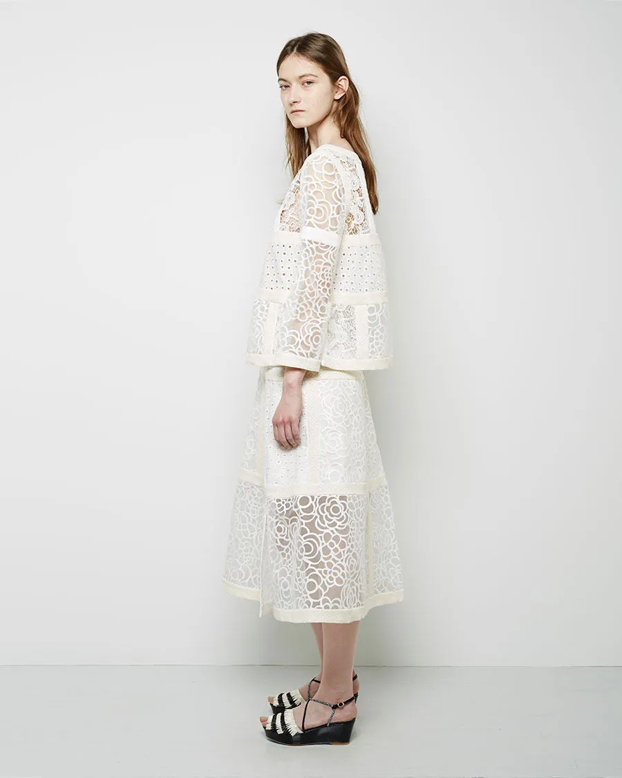 Lace Patchwork Skirt