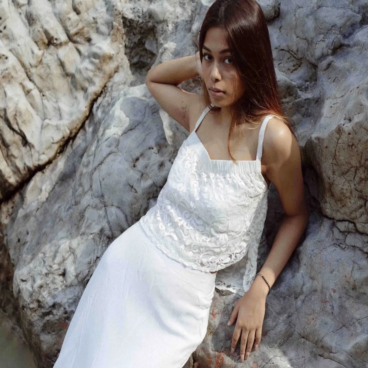Lace Top With Skirt Elba