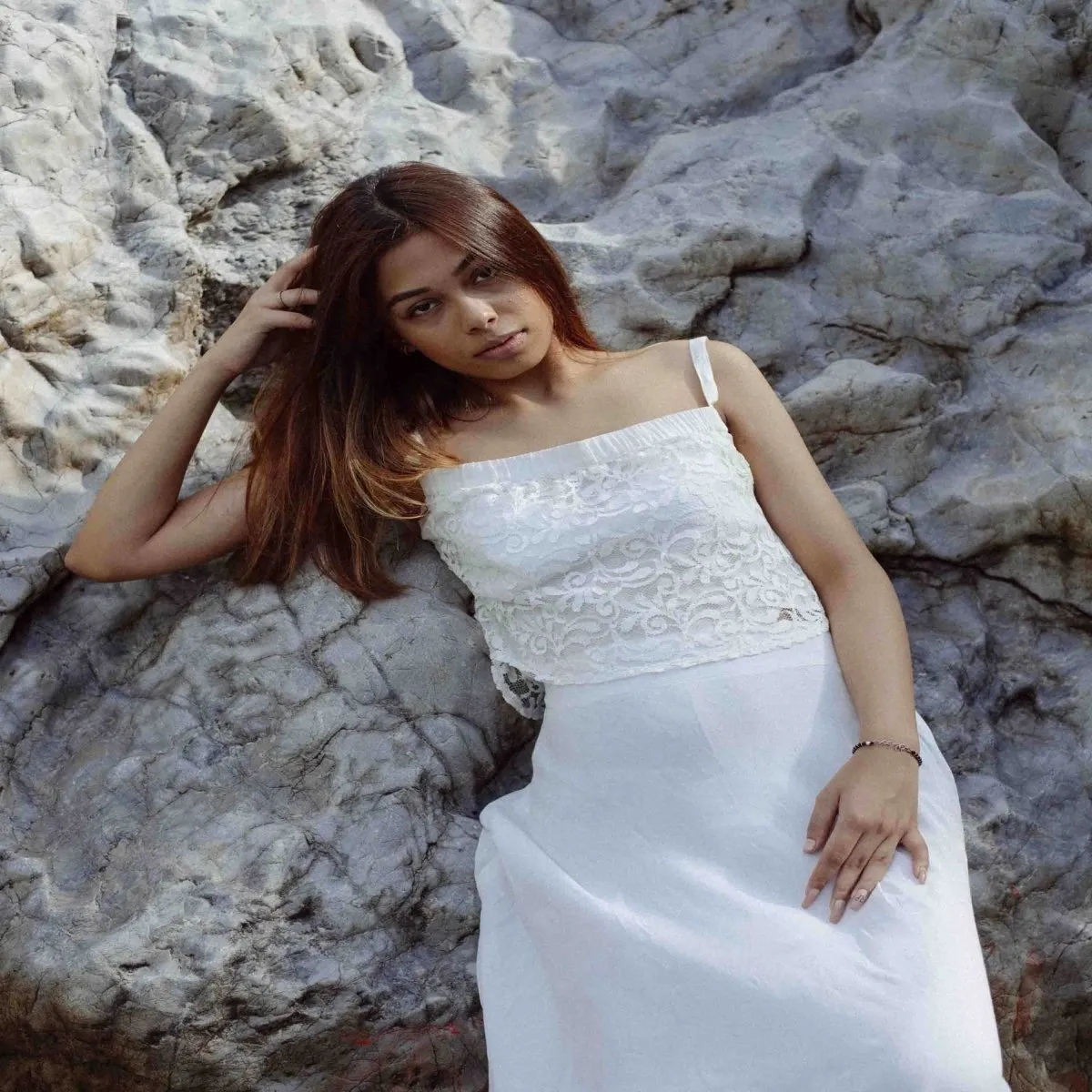 Lace Top With Skirt Elba