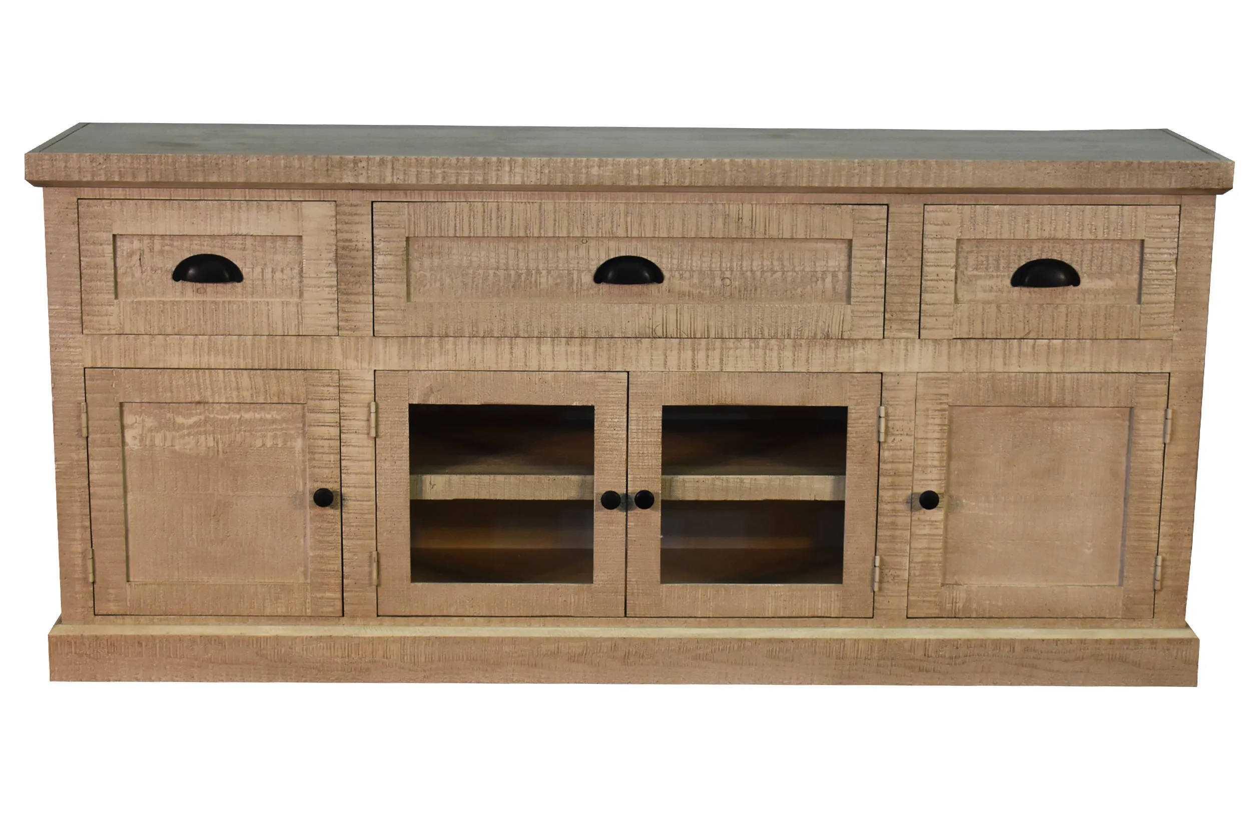 Laramie 70" TV Console - White Glaze