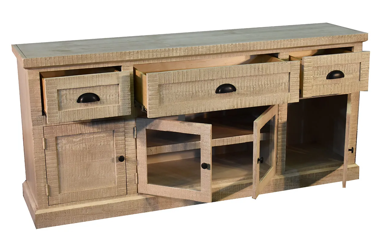 Laramie 70" TV Console - White Glaze