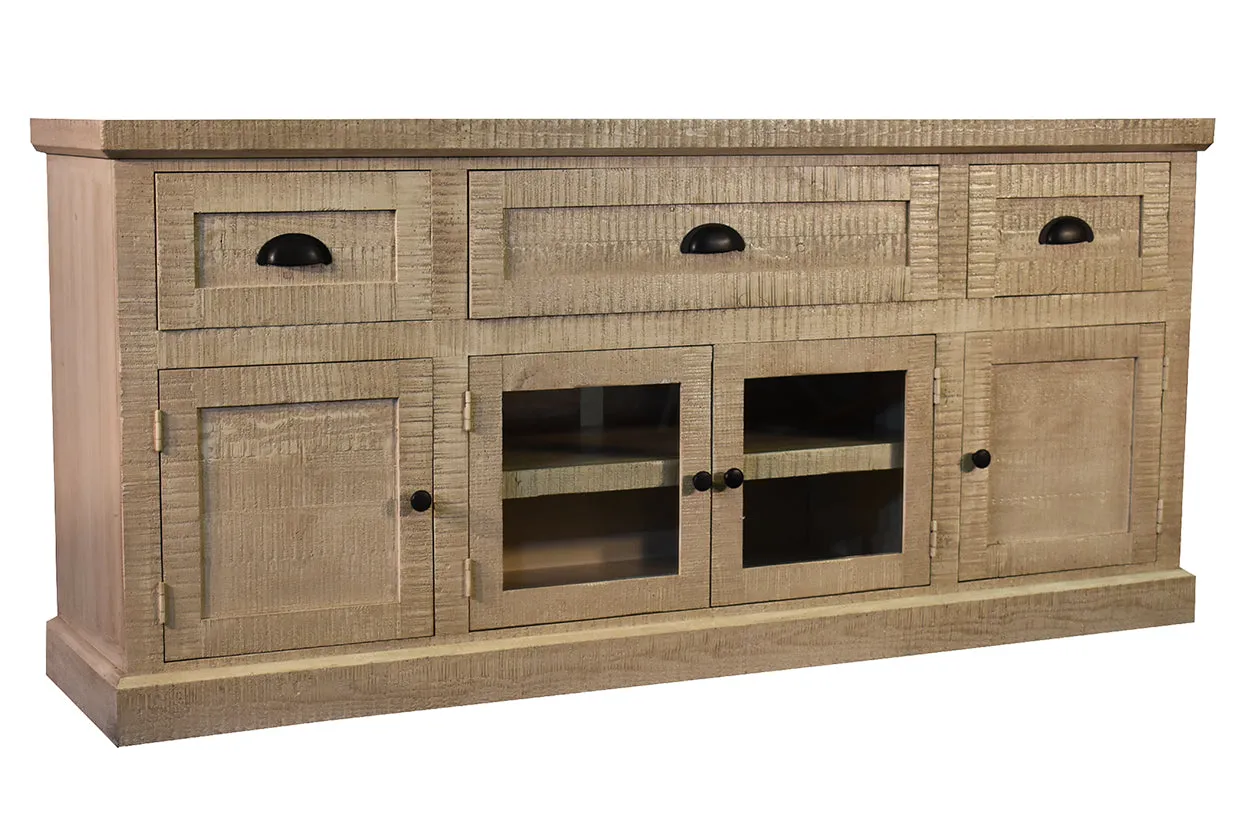 Laramie 70" TV Console - White Glaze