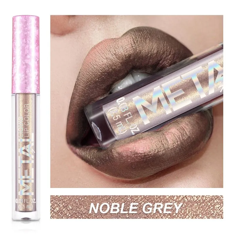 Lips Makeup Glitter Liquid Lipstick Waterproof Shiny Shimmer Metallic Lip Gloss Tint Long Lasting Lipgloss Cosmetics