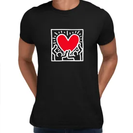 Love Music Talking Heads Abstract Pop Art Heart Unisex keith haring T-Shirt