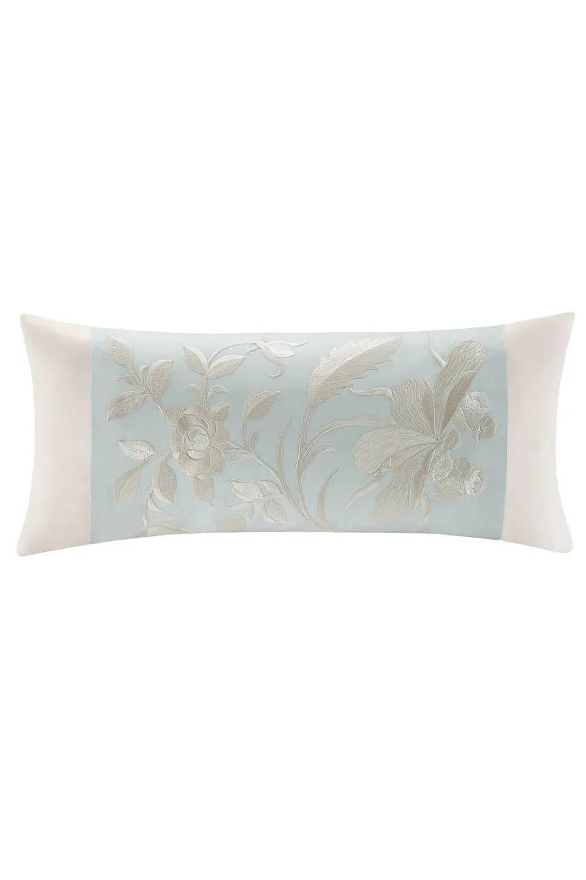 Mantones De Manila Oblong Obi Embroidered Pillow