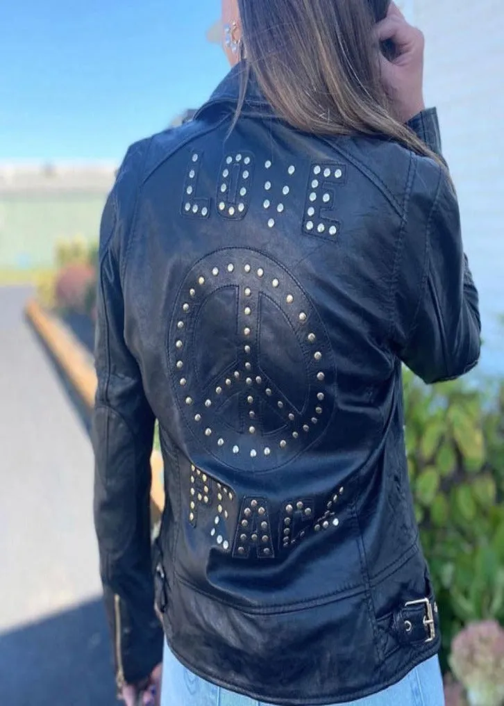 Mauritius - Traysie RF Woman's Leather Jacket - Black