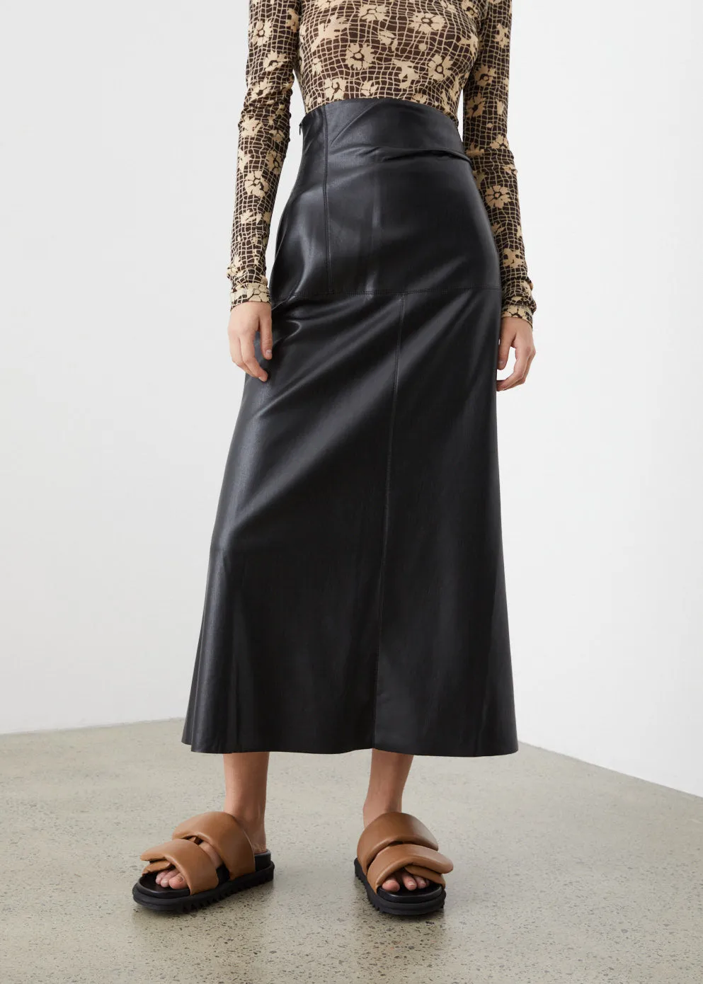 Melody Vegan Leather Skirt