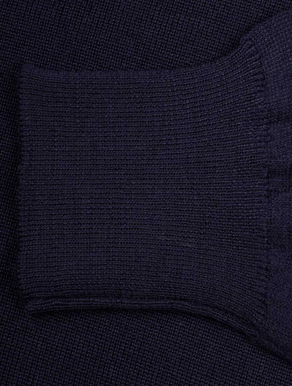 Merino Mock Neck Navy