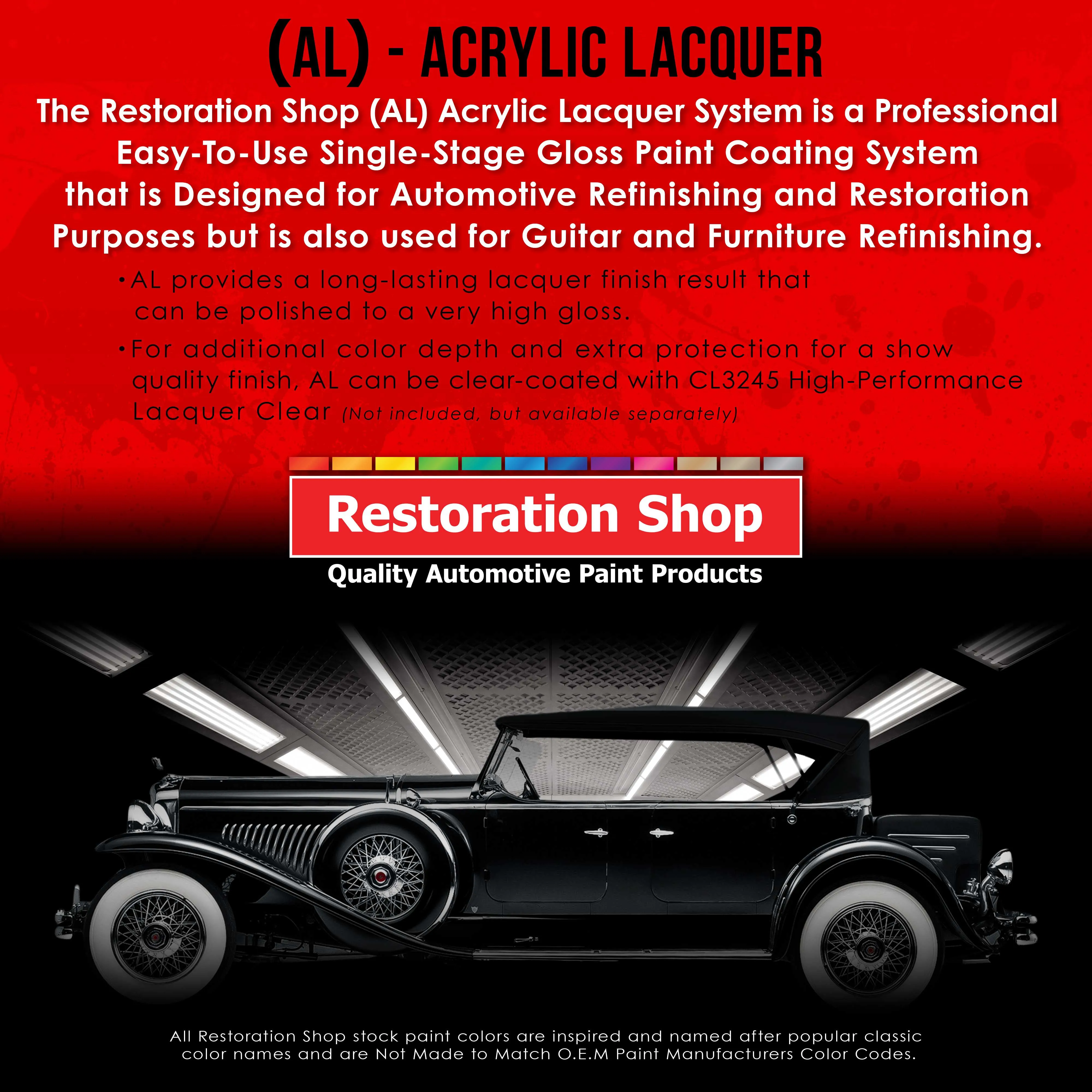 Molten Red Metallic - Acrylic Lacquer Auto Paint - Quart Paint Color Only - Professional Gloss Automotive Car Truck Guitar Furniture Refinish Coating