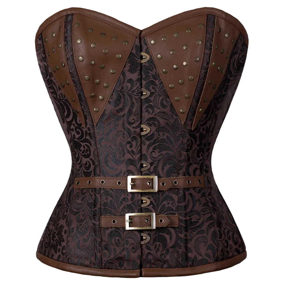 Naomi Steampunk Authentic Steel Boned Overbust Corset