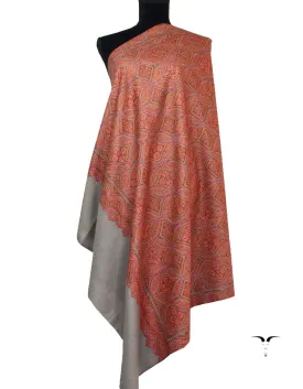 Natural Pashmina Shawl With Embroidery 5546