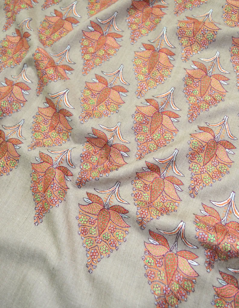 Natural Sozni Pashmina Shawl 5940