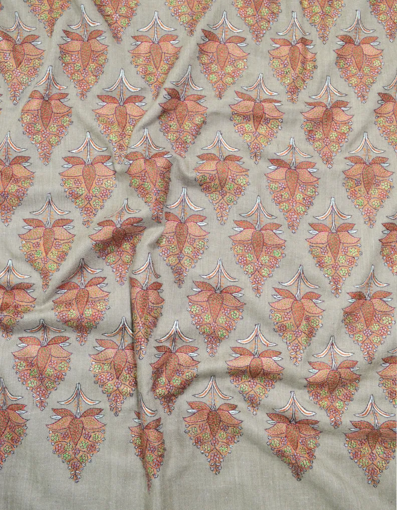 Natural Sozni Pashmina Shawl 5940
