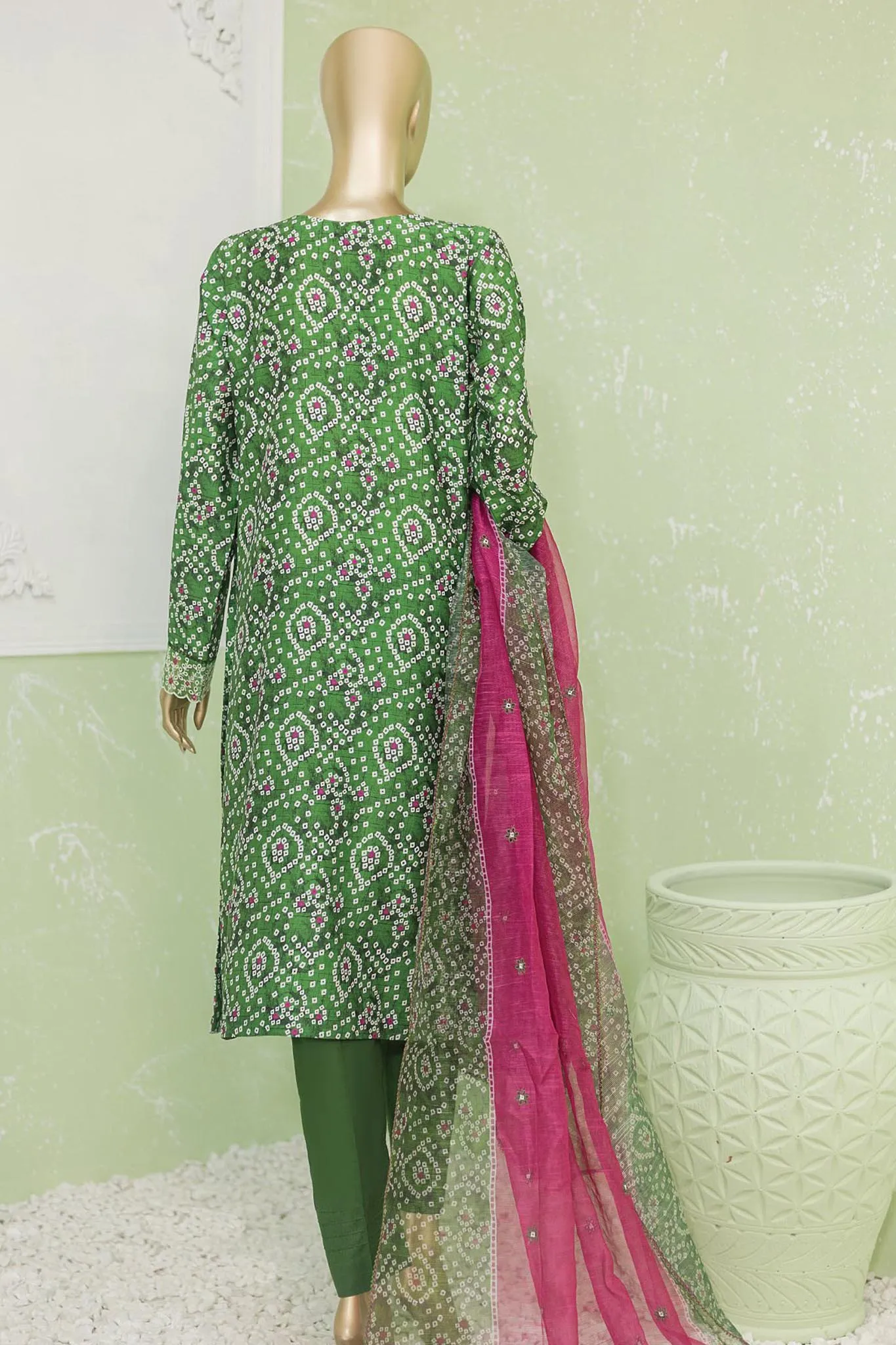 Naubahar by Hz Unstitched 3 Piece Silk Viscose Emb Collection'2024-NVE-49-A