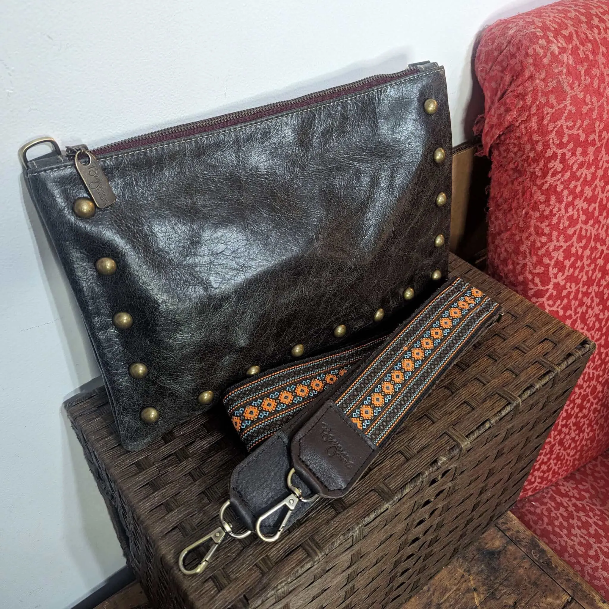 Nikki Clutch Crossbody - River Rock