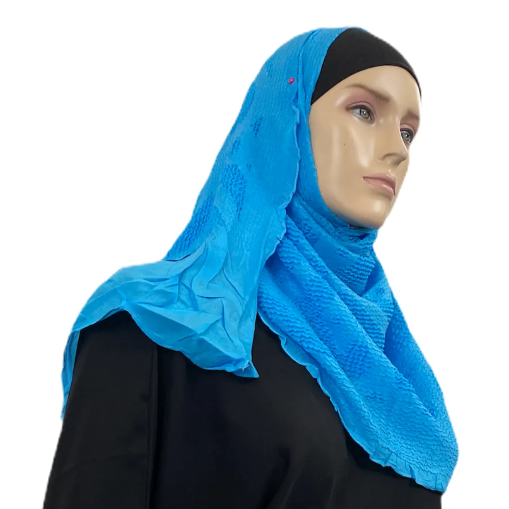 Partially Wrinkled Cotton Shawls