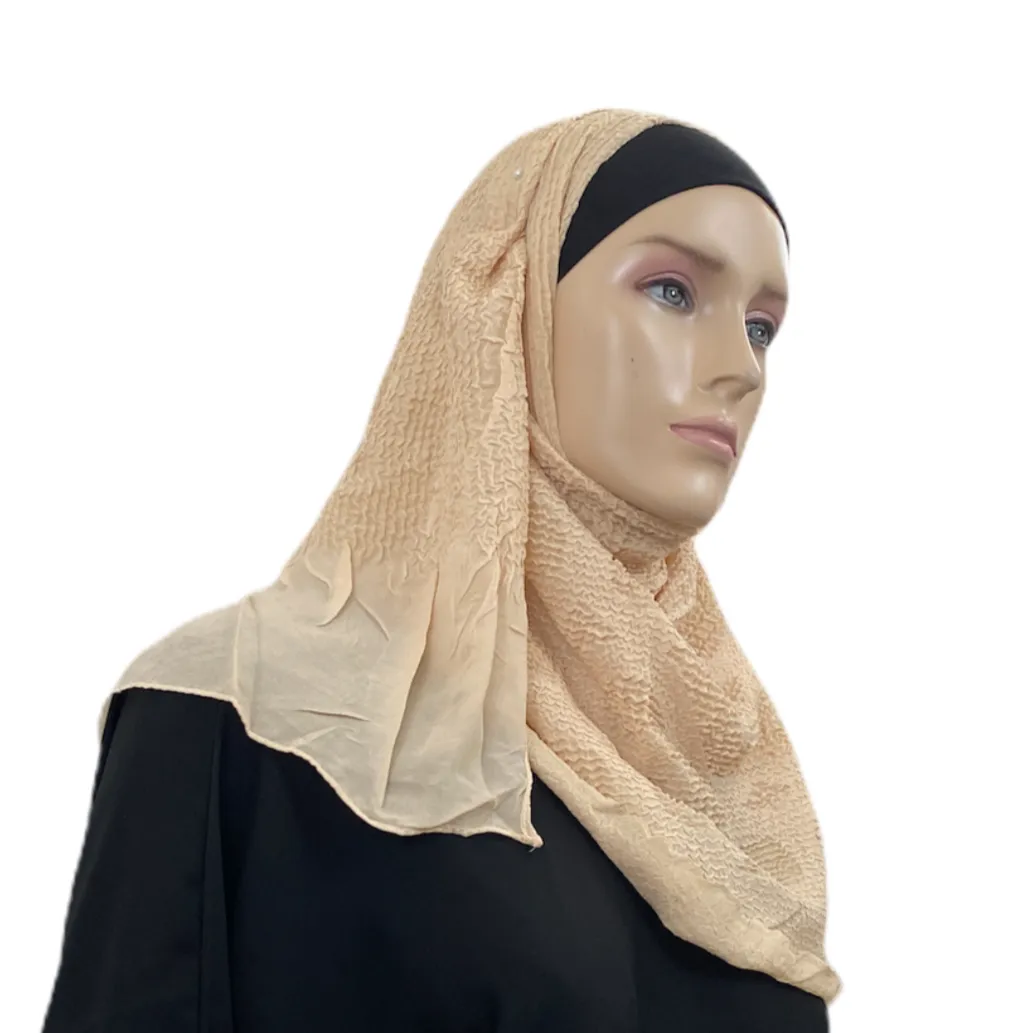 Partially Wrinkled Cotton Shawls