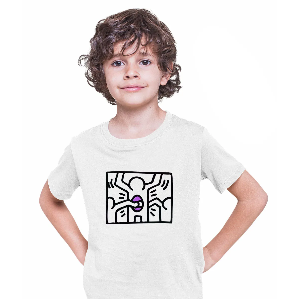 Pop Art Icon Talking Heads Abstract - Kids T-Shirt