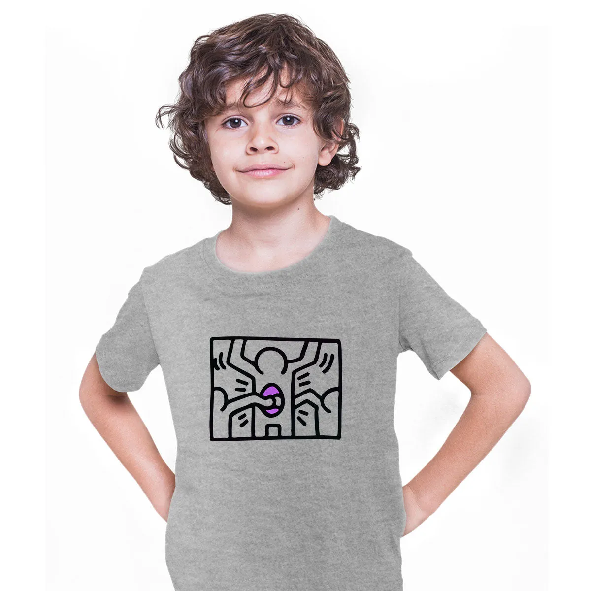 Pop Art Icon Talking Heads Abstract - Kids T-Shirt