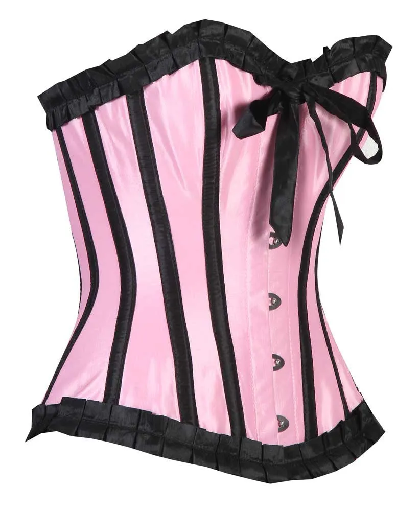 Quintella Black Satin Authentic Overbust Corset