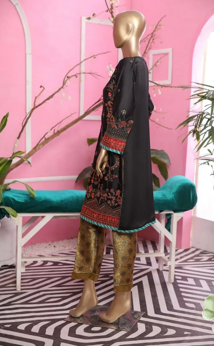 Sada Bahar Stitched Silk Pret Kurti Vol-02 Collection'2021-S-05-Black