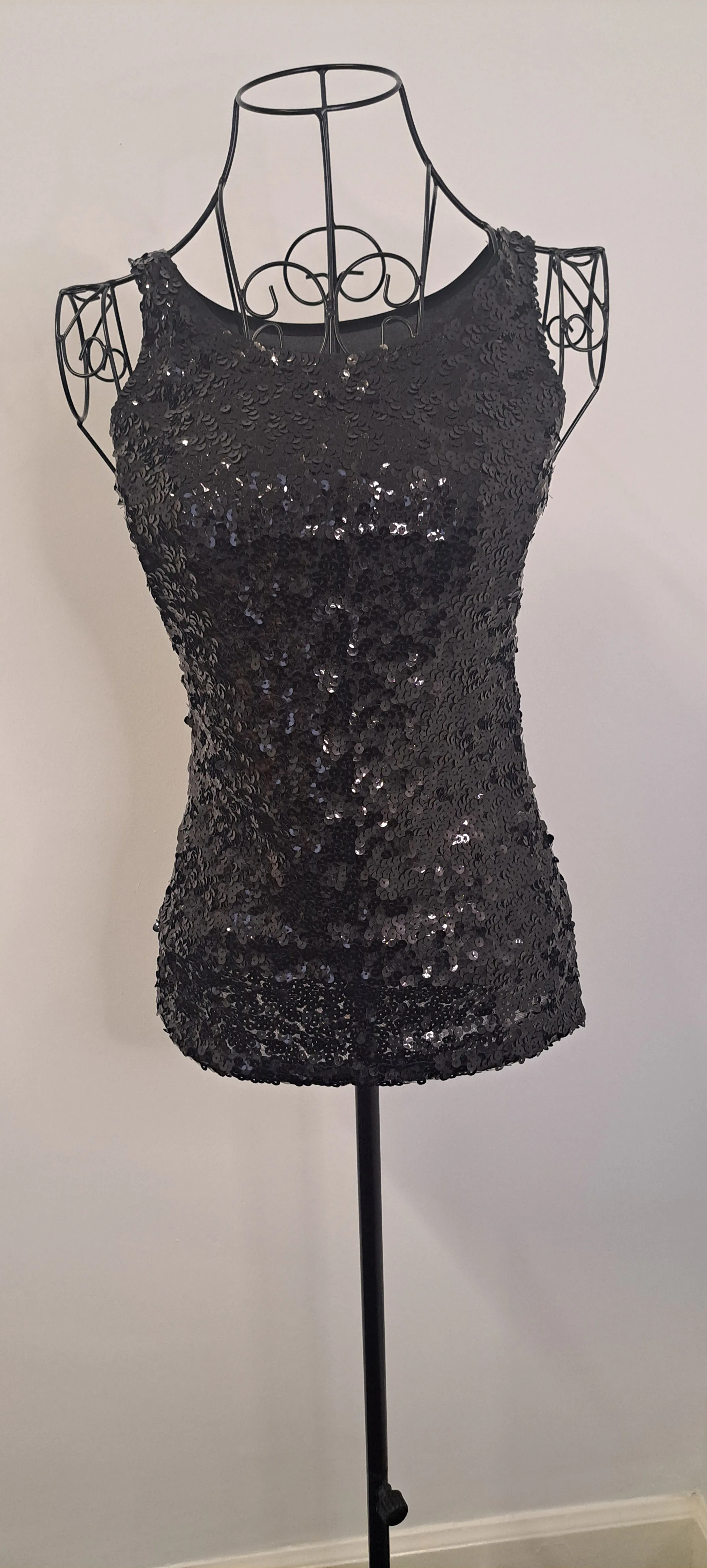 Sequin Sleeveless Tank Top