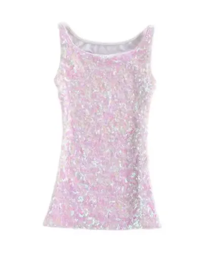 Sequin Sleeveless Tank Top