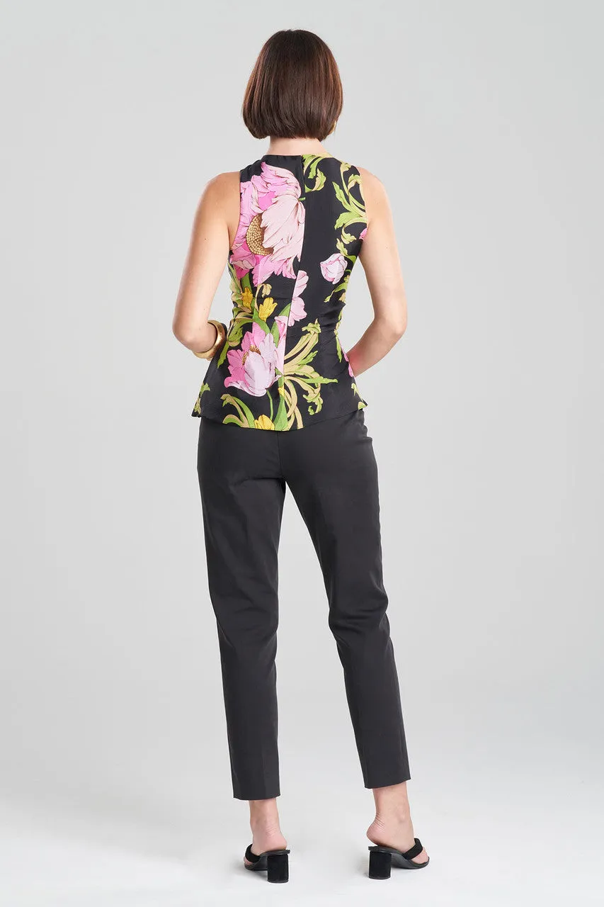 Shinjo Obi Silk Side Drape Top