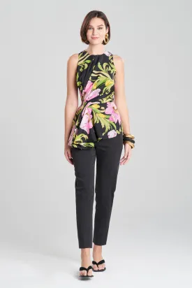 Shinjo Obi Silk Side Drape Top