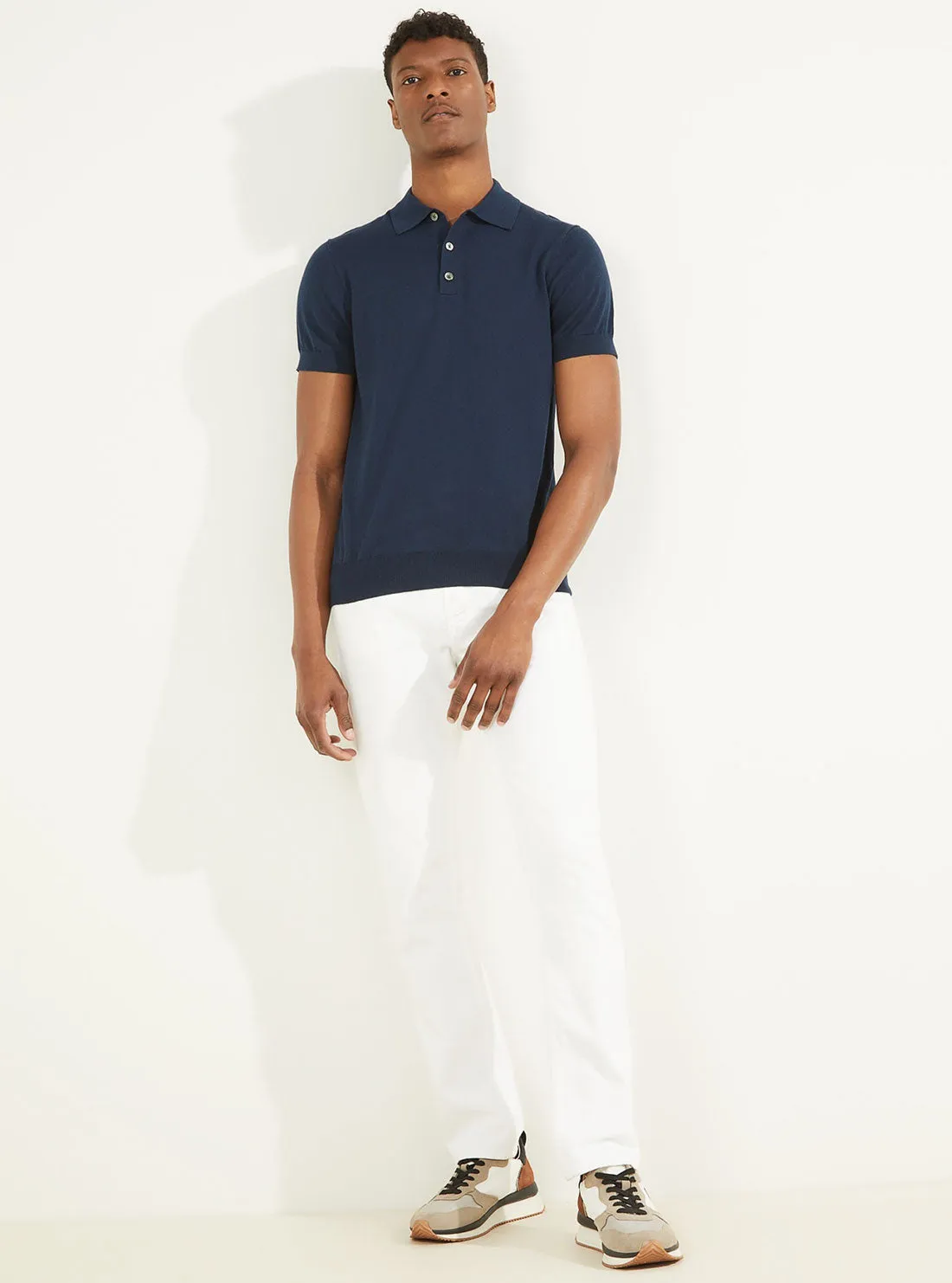 Silk Blue Bryan Polo T-Shirt