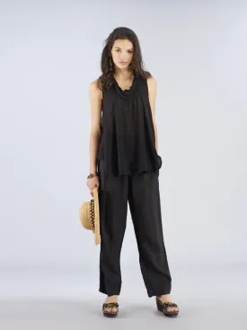 Sleeveless Cowl Neck