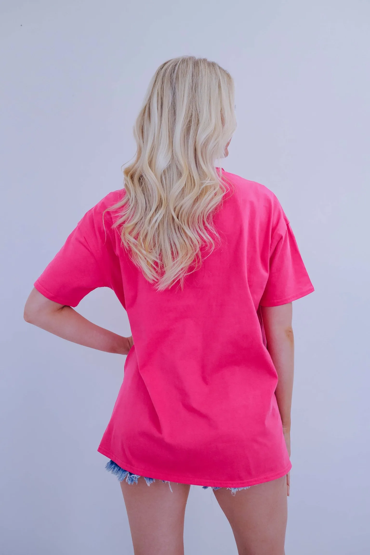 Star Sequin Patch Oversized Top - 3 Colors