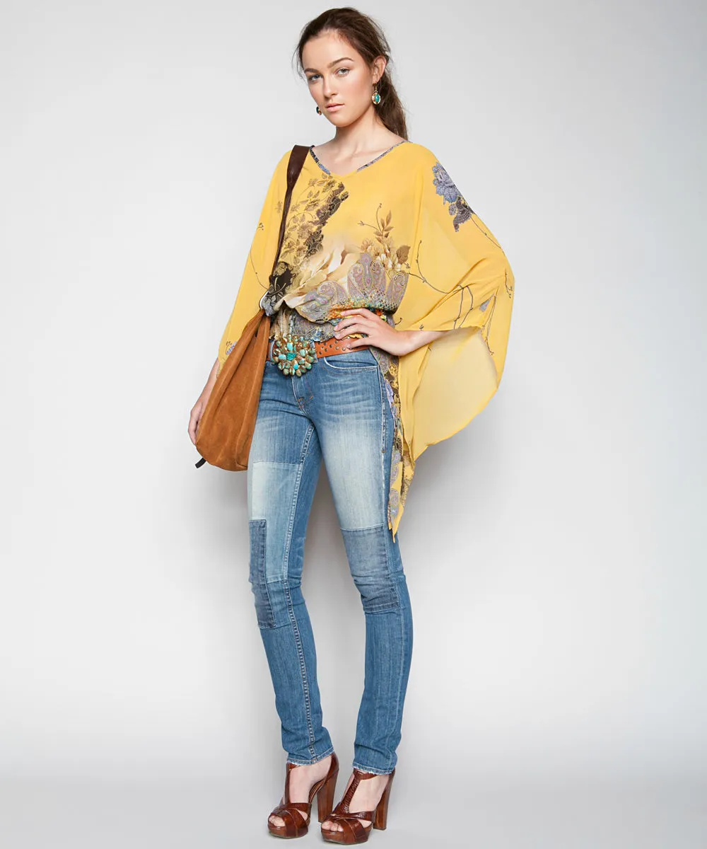 SUNDAY MORNING KIMONO BLOUSE IN GOLD