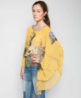 SUNDAY MORNING KIMONO BLOUSE IN GOLD