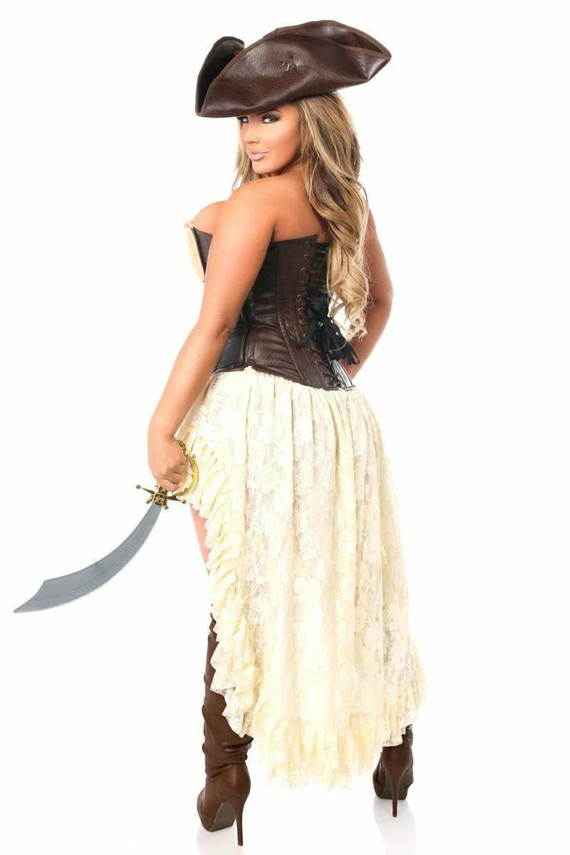 Top Drawer 4 PC Pirate Captain Costume