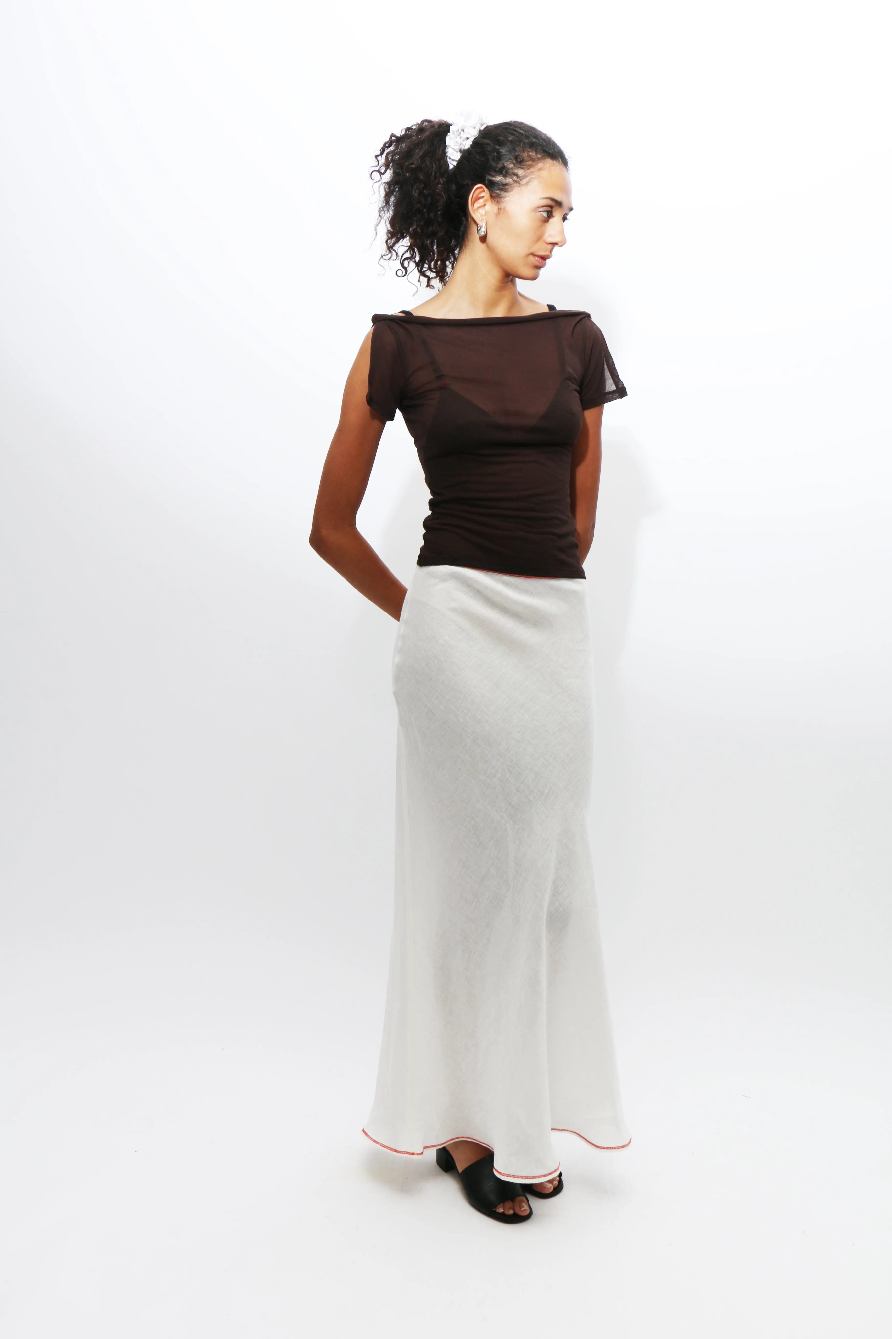 Undyed Dydine Fitted Skirt