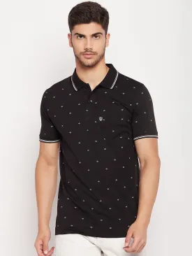 UNIBERRY Men's Printed Polo T-shirt