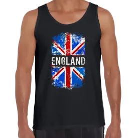 Union Jack Abstract Print Mens Women Tank Top Great Britain Flag