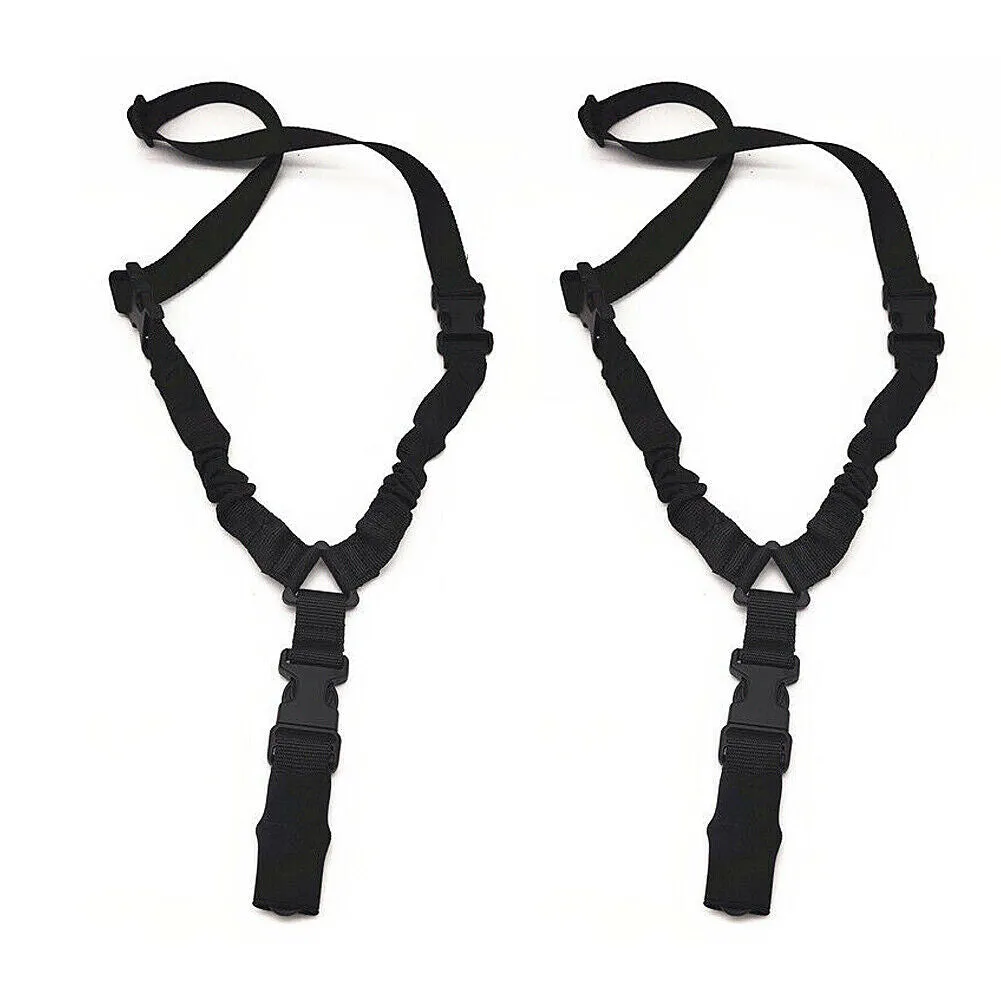 US 1~2 Pack Tactical Single Point Rifle Gun Sling Bungee Strap Adjustable Buckle
