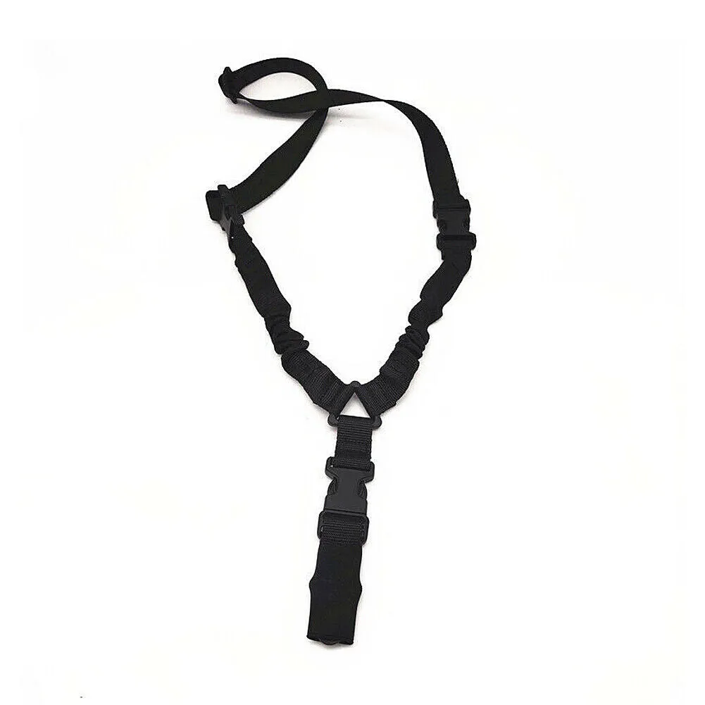 US 1~2 Pack Tactical Single Point Rifle Gun Sling Bungee Strap Adjustable Buckle