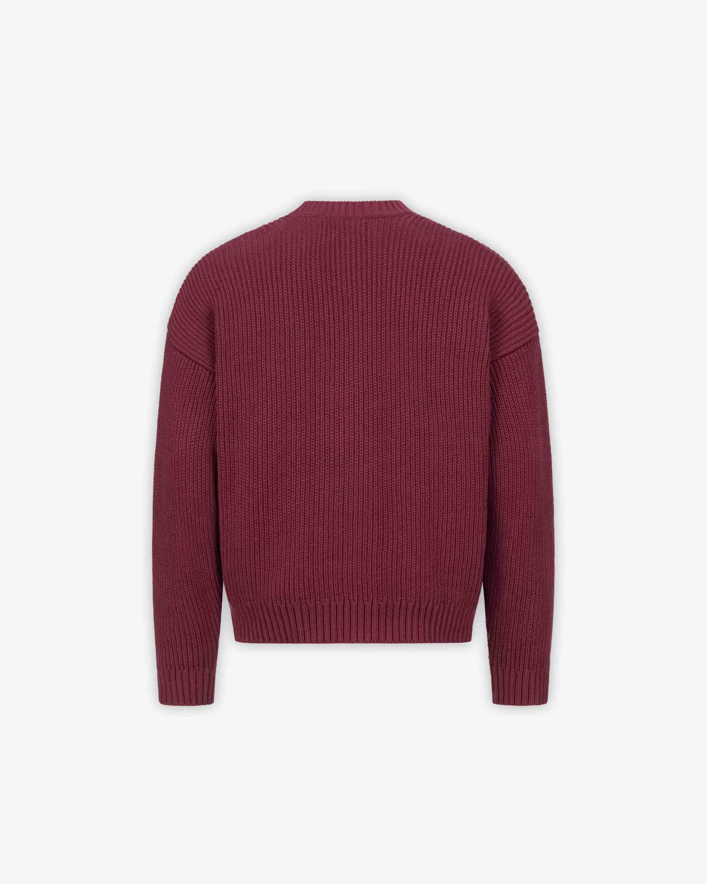 V-LOGO KNITWEAR DARK CHERRY