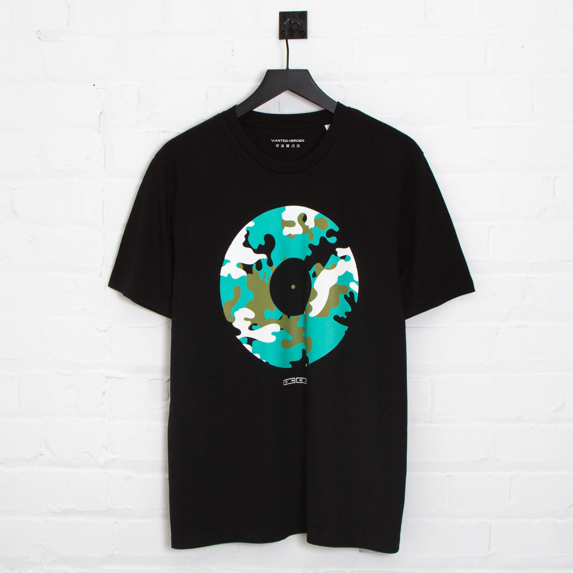 Vinyl Remixed Camo - Tshirt - Black