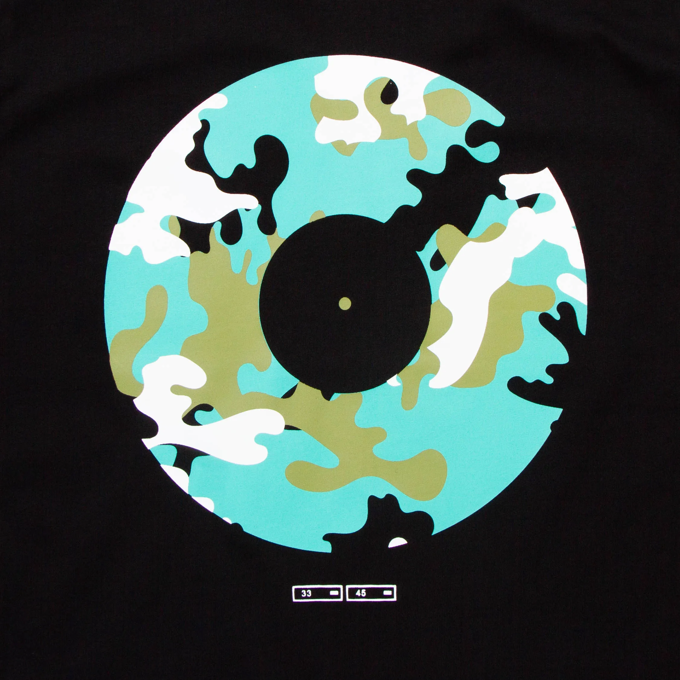 Vinyl Remixed Camo - Tshirt - Black