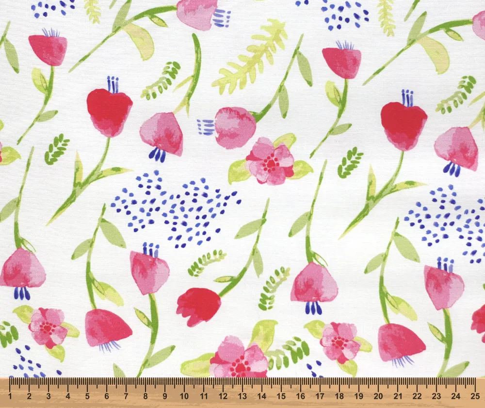 Watercolours 100% Cotton Fabric - 10cm Increments