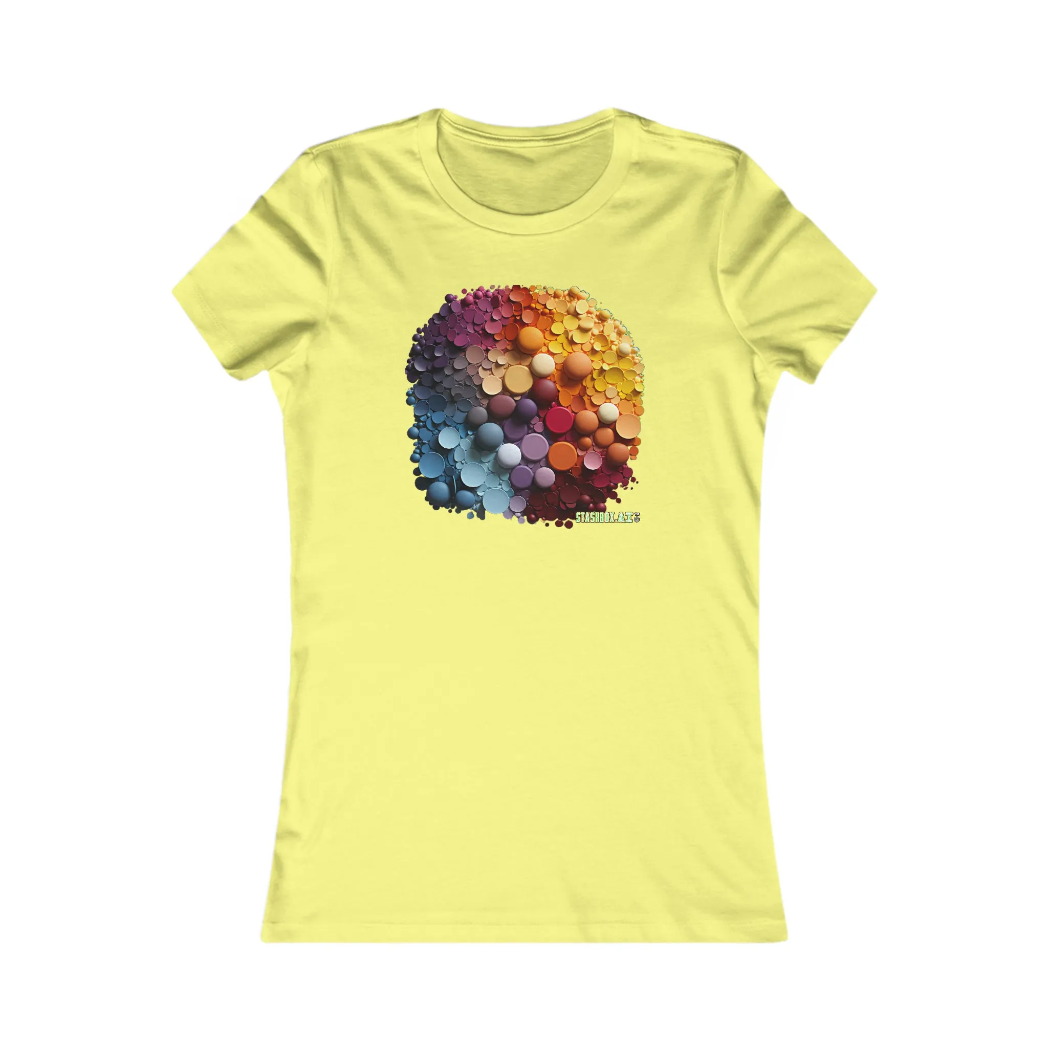Women's Favorite T-Shirt Colorful Knolling Circles Art Style 008