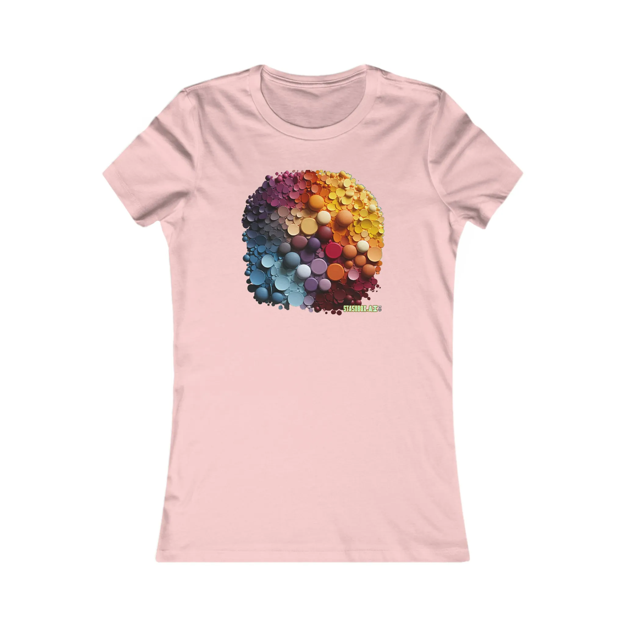 Women's Favorite T-Shirt Colorful Knolling Circles Art Style 008