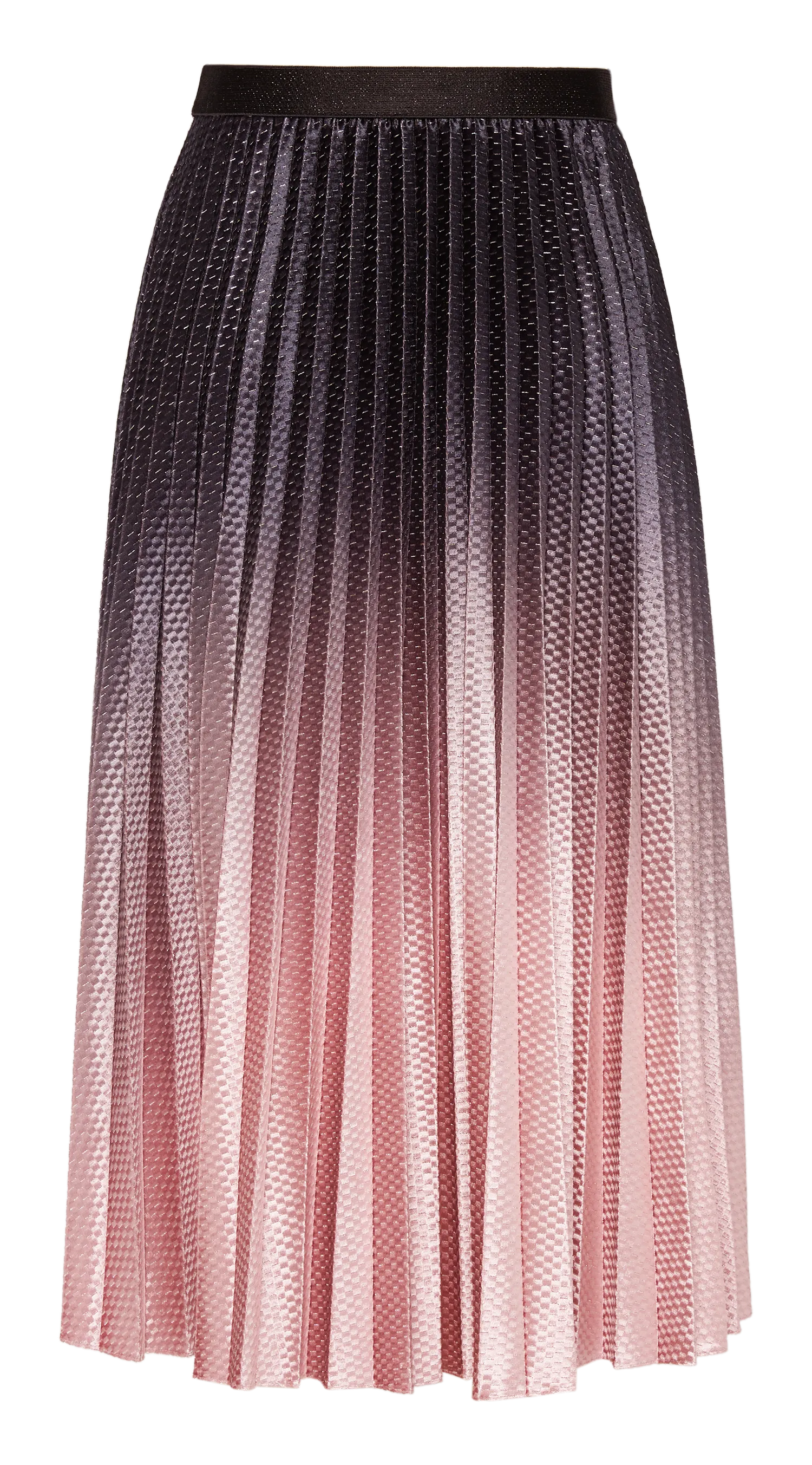 YAYING Gradient Pleated Midi Skirt